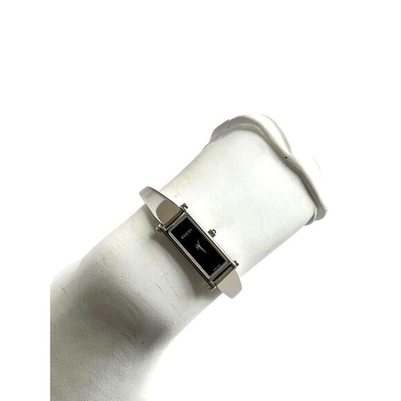 Gucci Silver and Black Women's Watch - Picture 3 of 7